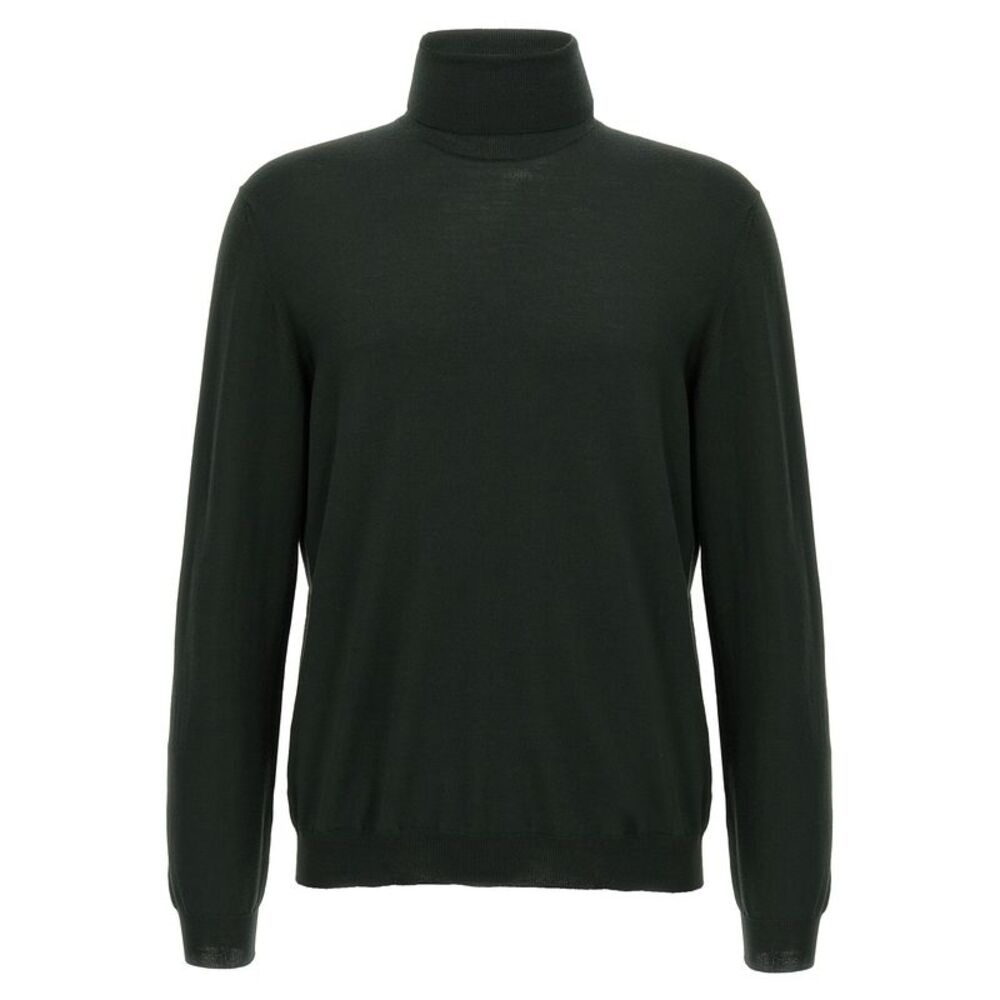 ZANONE Bicolor Virgin Wool Men's Cardigan